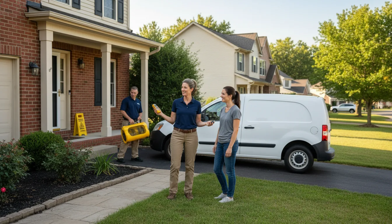Residential water damage restoration in Shannon, MS